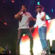Playboi Carti and Lil Uzi Vert perform at the 2017 BET Experience Staples Center Concert on June 22, 2017, in Los Angeles. (Bennett Raglin/Getty Images)